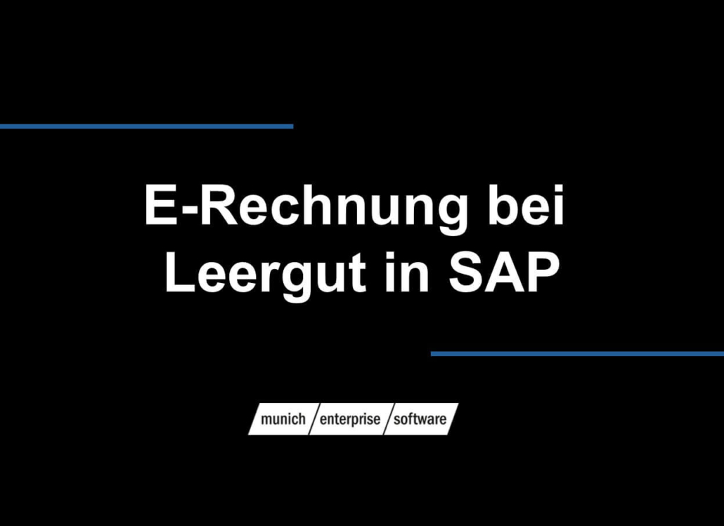 Vacías y depósitos en la factura electrónica: cuando la factura SAP se convierte en una nota de crédito