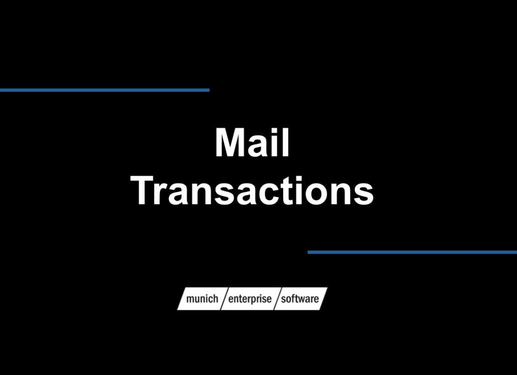 SAP Mail Transactions