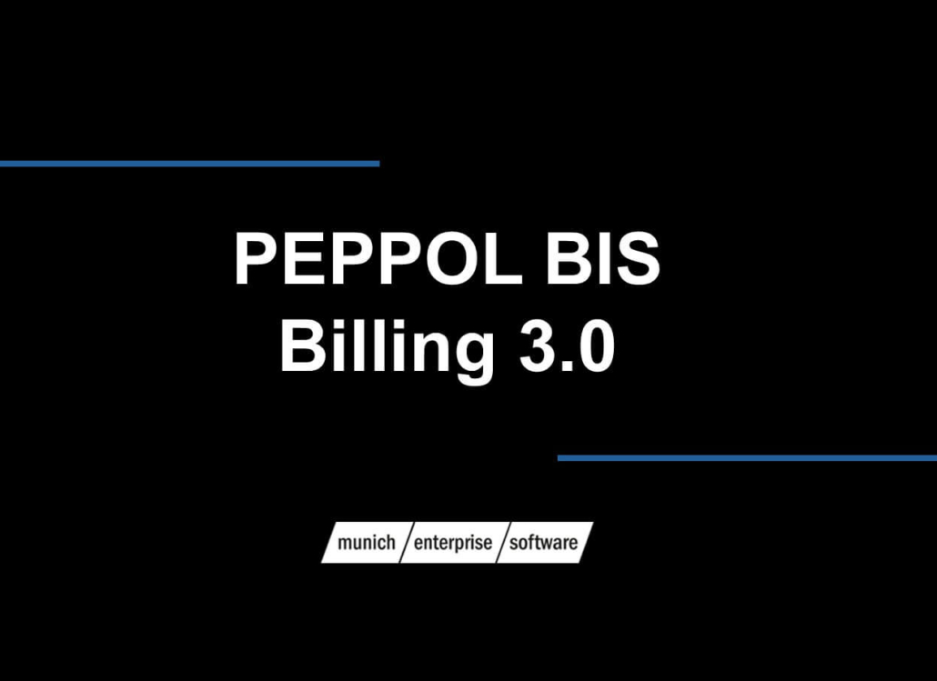 PEPPOL BIS Billing 3.0 - software empresarial de Múnich