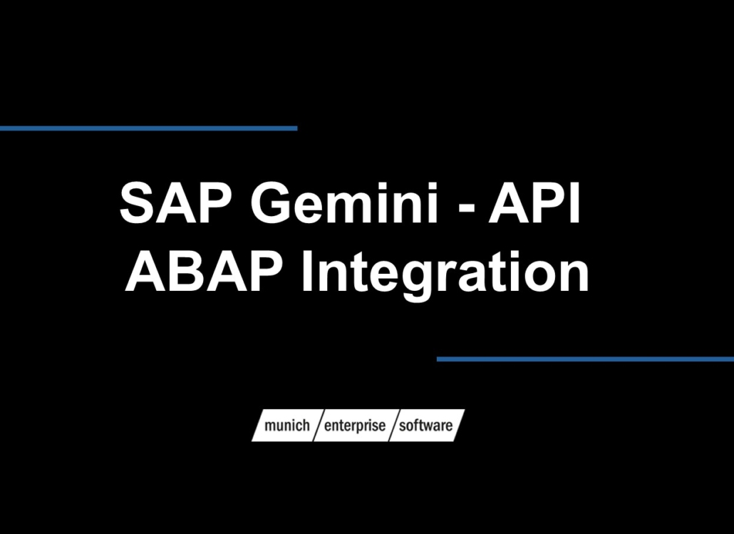 SAP Gemini API ABAP Integration