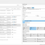 Captura de pantalla de la integración de Outlook con MailCenter, que muestra la correspondencia por correo electrónico, los detalles del cliente y las funciones de SAP para asignar documentos y pedidos.