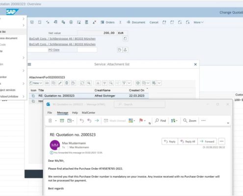SAP Outlook Receipt - Informe de recepción Pedido