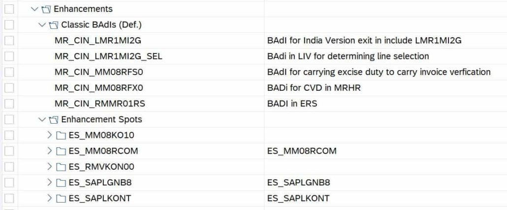 SAP-Badi-Enhancement-Spots