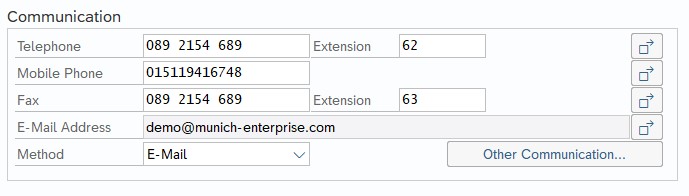 Orden de compra de SAP por remitente de correo electrónico