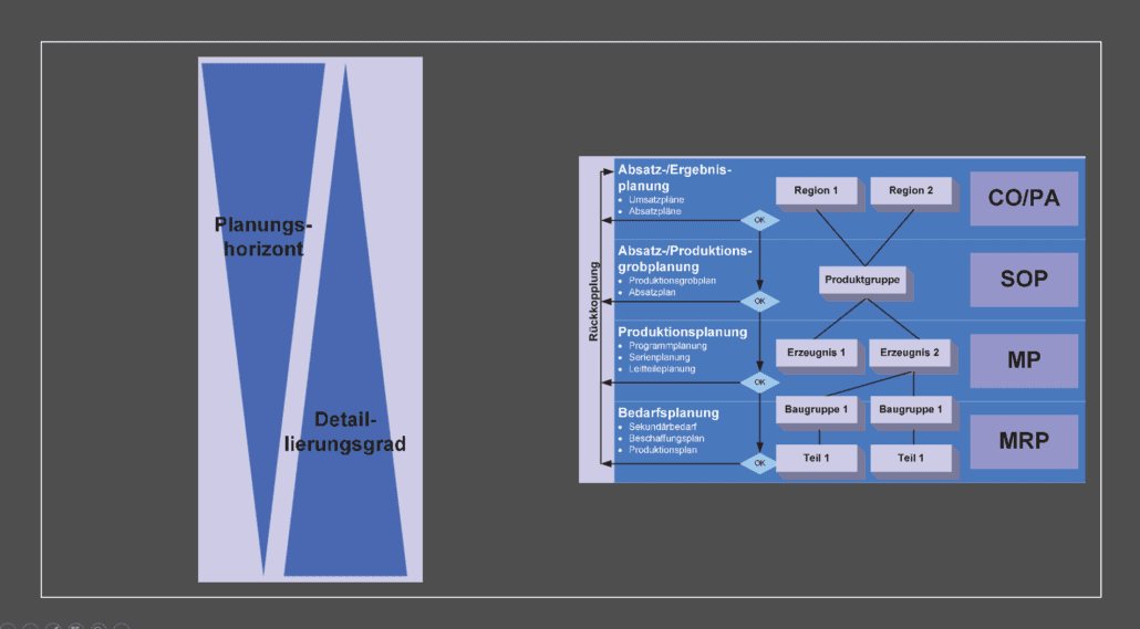 la disposición de sap exige programación de planificación