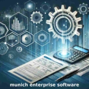symbolgrafik mit zahnrädern datenanalysen und dokumenten als darstellung für sap e-rechnung und digitalisierung im unternehmen