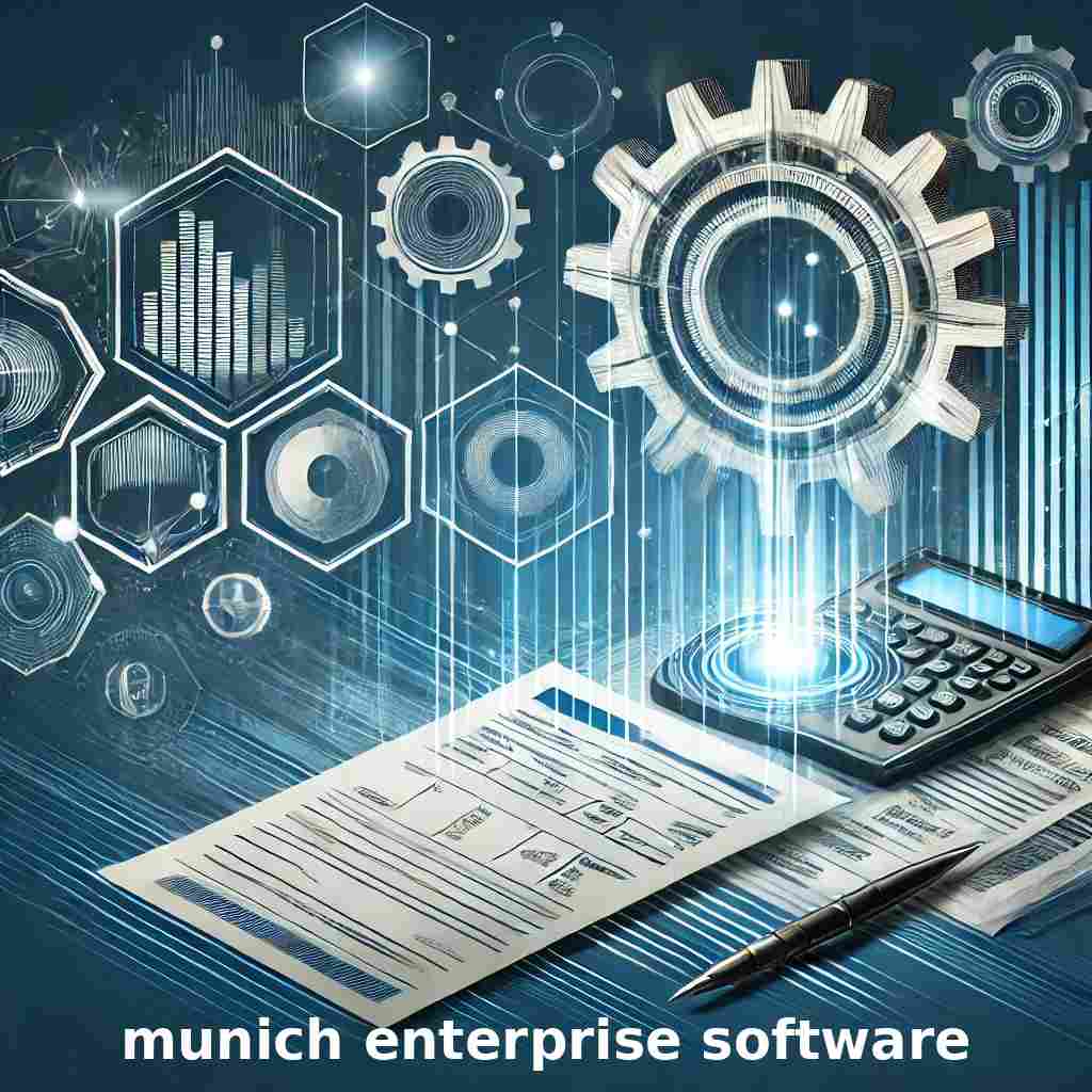 symbolgrafik mit zahnrädern datenanalysen und dokumenten als darstellung für sap e-rechnung und digitalisierung im unternehmen