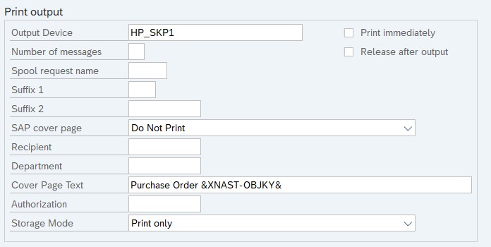 SAP Email Order-Mail Subject