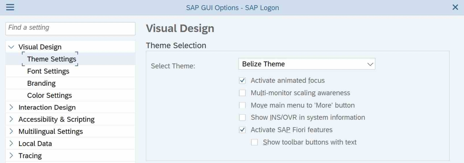 SAP GUI Themes in Comparison: Recommendations for S/4HANA
