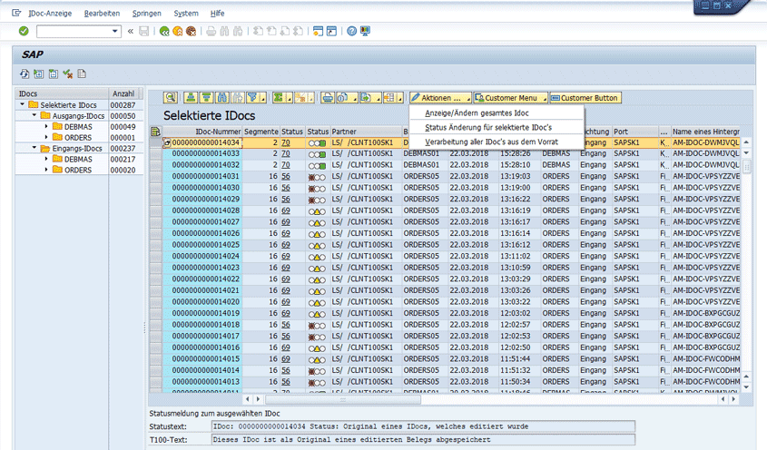 SAP IDoc Monitor Report