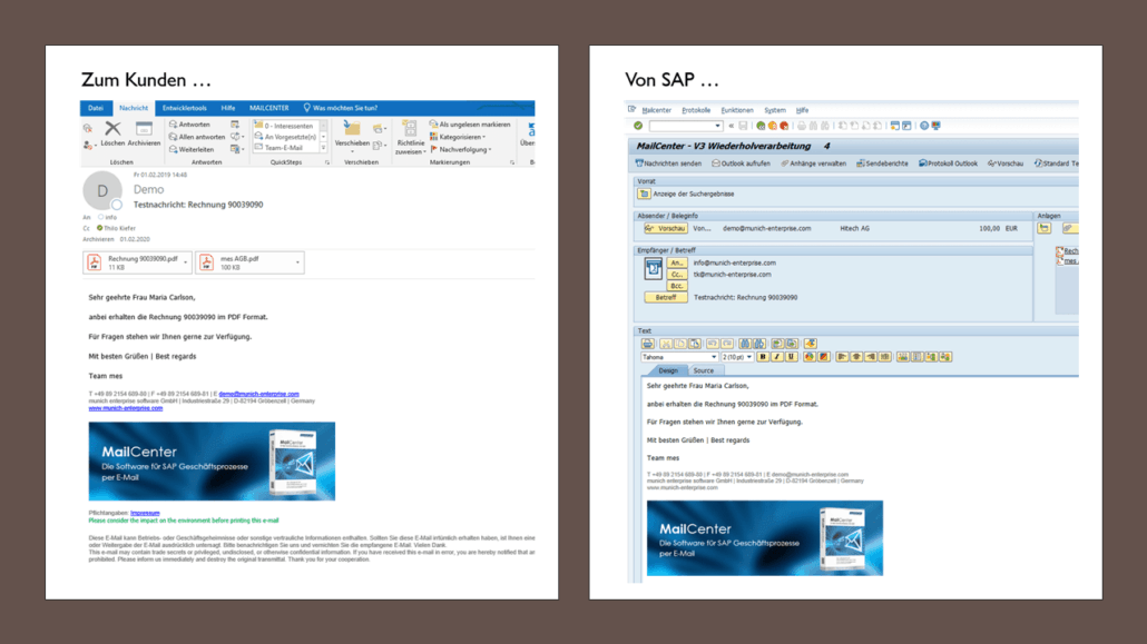 SAP Rechnung per EMail senden JETZT umsteigen