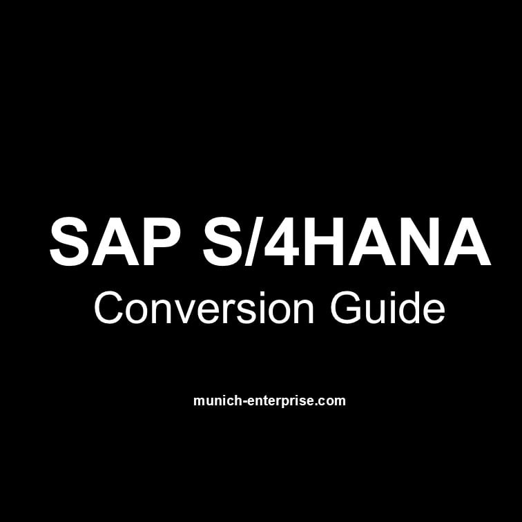 Guía de conversión de SAP S4 HANA