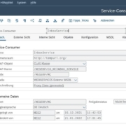 Consumidor de servicios SAP SE80